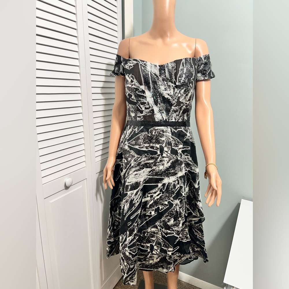 Rene Ruiz Off-The-Shoulder Cocktail Dress Women's  10